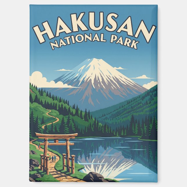 Japan Hakusan National Park Magnet (Front)