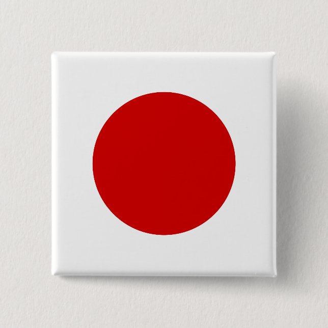Japan High quality Flag 15 Cm Square Badge (Front)