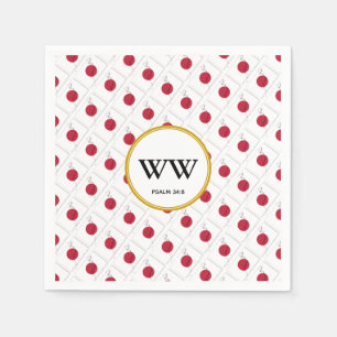 JAPAN HINOMARU Flag Custom Monogram Paper Napkin