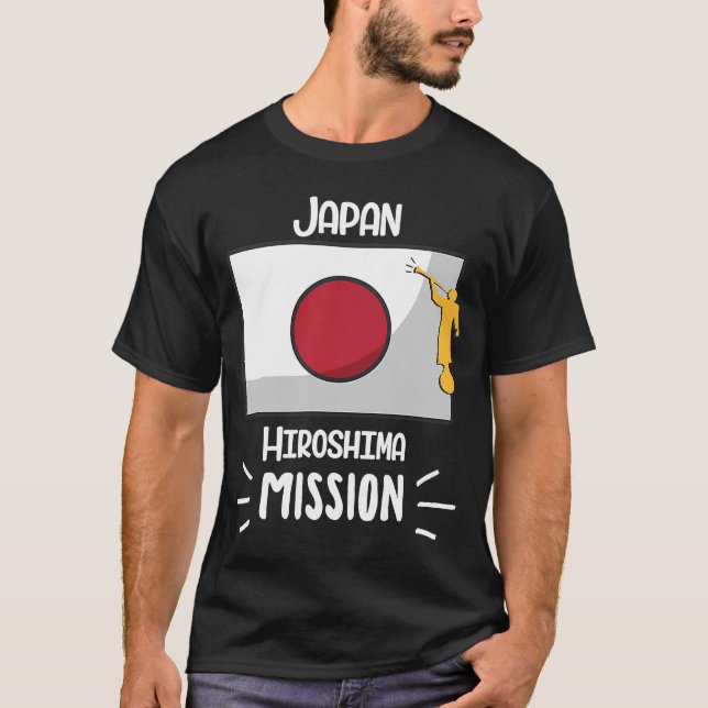 Japan Hiroshima Mormon LDS Mission Missionary T-Shirt (Front)