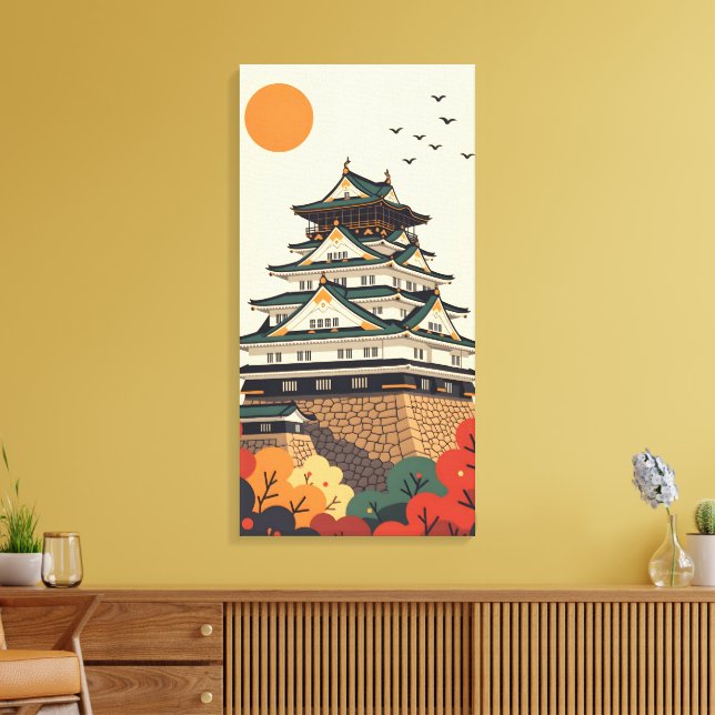 Japan Iga Ueno Castle Canvas Print (Insitu(LivingRoom))