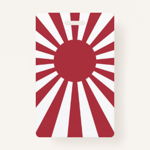 Japan Imperial Rising Sun Flag, Edo to WW2 ID Badge