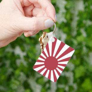 Japan Imperial Rising Sun Flag, Edo to WW2 Key Ring