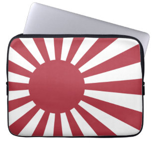 Japan Imperial Rising Sun Flag, Edo to WW2 Laptop Sleeve