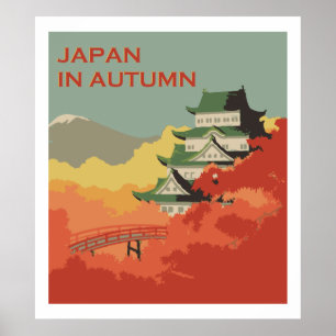 Japan in Autumn (Vintage ads) Poster