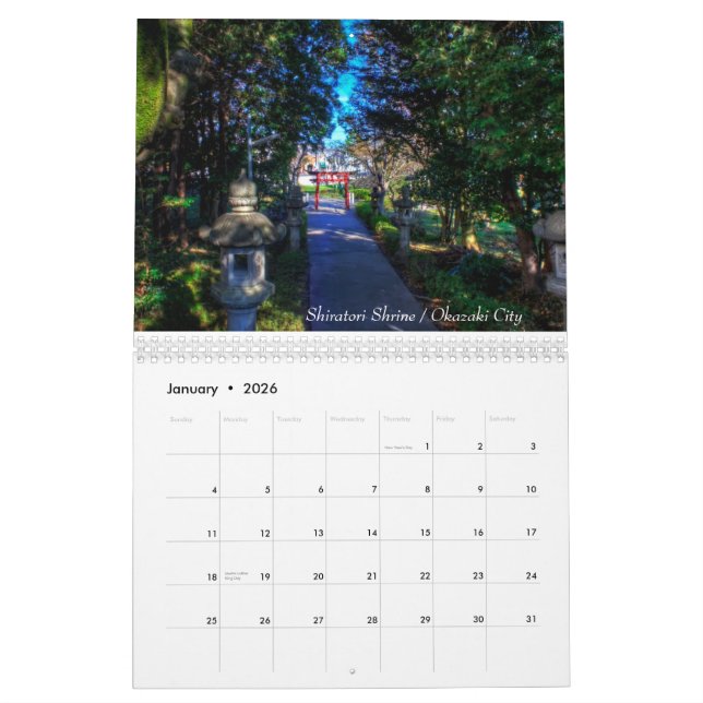 Japan in HDR Calendar (Jan 2026)