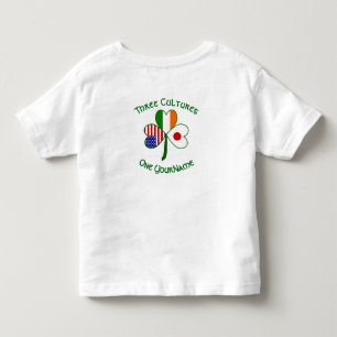 Japan Ireland USA Shamrock Flag Personalised  Toddler T-Shirt