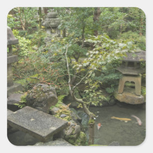 Japan, Ishikawa, Kanazawa, Nomura Samurai House Square Sticker