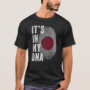 Japan It's In My DNA Cute Japanese Fingerprint Nip T-Shirt