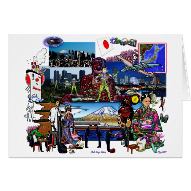 Japan Japanese Archipelago Collage (Front Horizontal)