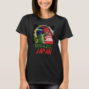 Japan Japanese Brazil Brazilian Flag Proud Combo M T-Shirt