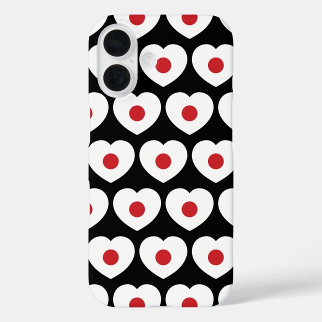 Japan | Japanese Flag Heart Case-Mate iPhone Case (Back)