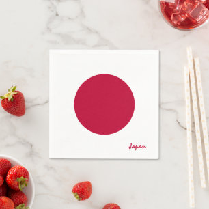 Japan & Japanese Flag party fashion /sports fans Napkin