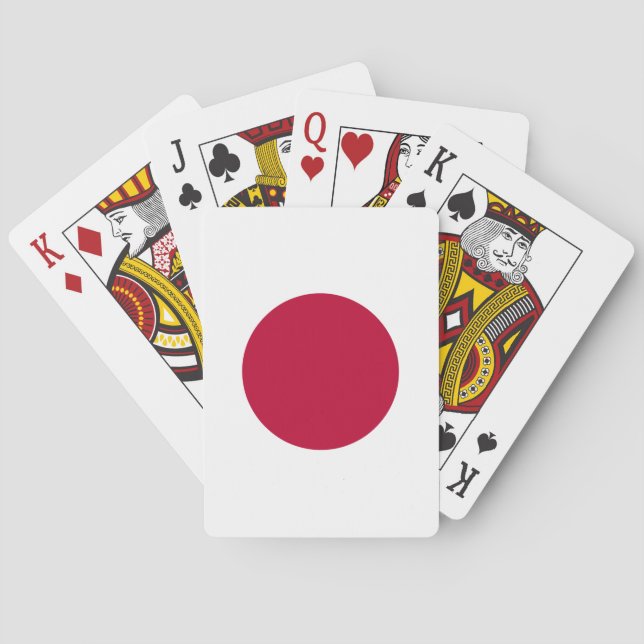 Japan (Japanese) Flag Playing Cards (Back)