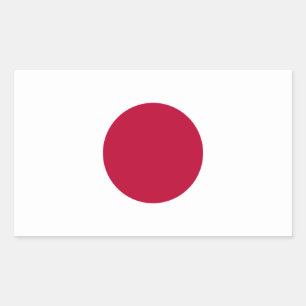 Japan/Japanese Flag Rectangular Sticker