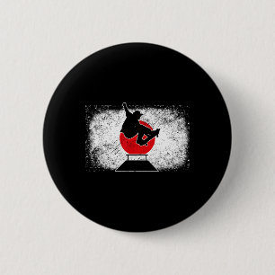 Japan Japanese Flag Skateboarding Skateboard  6 Cm Round Badge