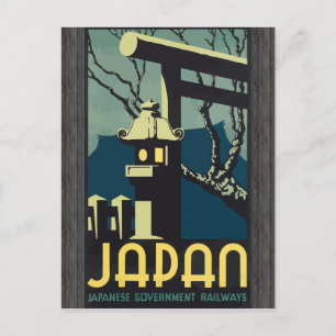 Japan Japanese Government Railways, Vintage Postcard