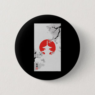 Japan Japanese Kyoto Tokyo Temple Karate Shinjuku  6 Cm Round Badge