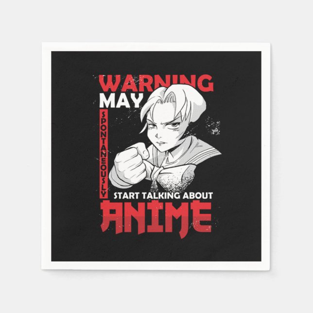 Japan Japanese Otaku Manga Cosplay Gaming Gift War Napkin (Front)