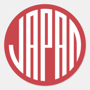 Japan - Japanese round design Classic Round Sticker