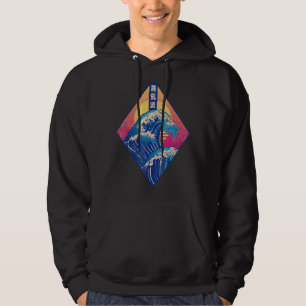 Japan Japanese Vaporwave Great Wave Of Kanagawa Hoodie
