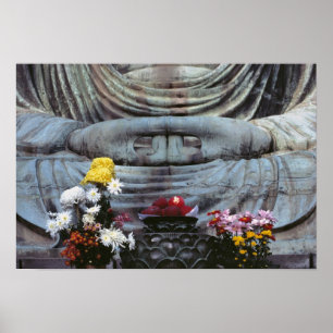 Japan, Kanagawa Pref., Kamakura. Floral Poster