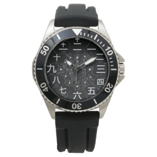 Japan kanji MANGA style [Black face 3] Watch