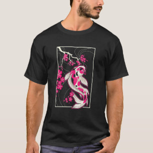 Japan Koi Fish Cherry Blossom Japanese Nishikigoi T-Shirt