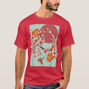 Japan Koi Fish Cherry Blossom Japanese Sakura Koi T-Shirt