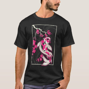Japan Koi Japanese Fish Cherry Blossom 11 T-Shirt