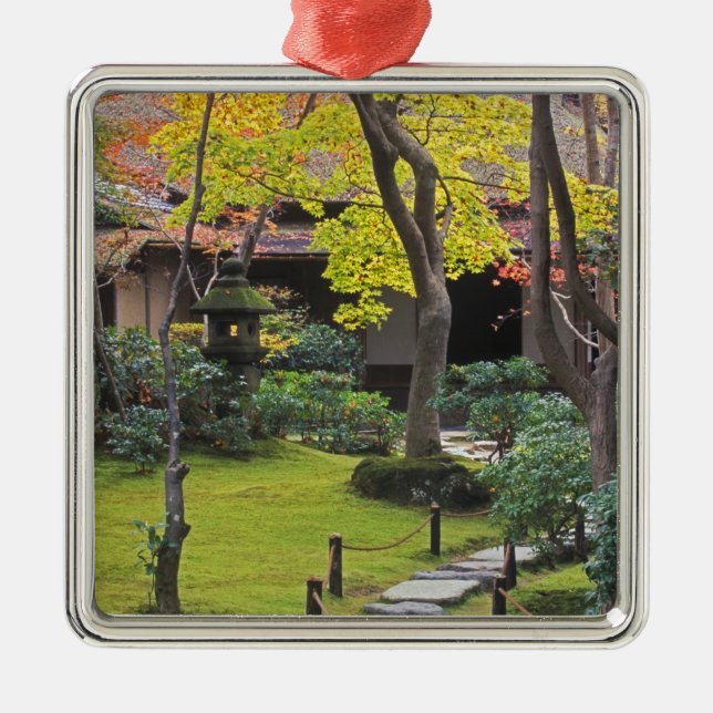 Japan, Kyoto, Arashiyama, Okochi Sanso Metal Tree Decoration (Front)