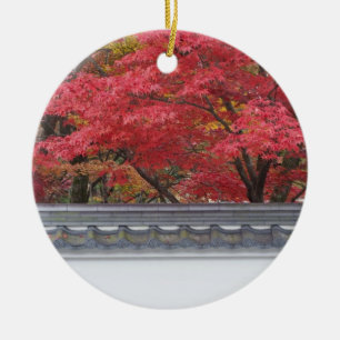Japan, Kyoto, Autumn Colour at Eikando Temple Ceramic Tree Decoration