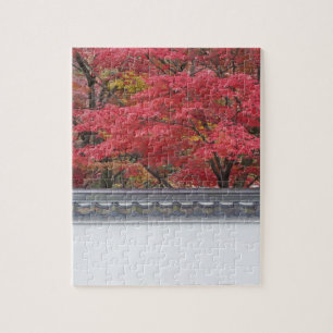 Japan, Kyoto, Autumn Colour at Eikando Temple Jigsaw Puzzle