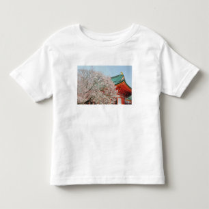Japan, Kyoto. Cherry blossom of Shinto Toddler T-Shirt