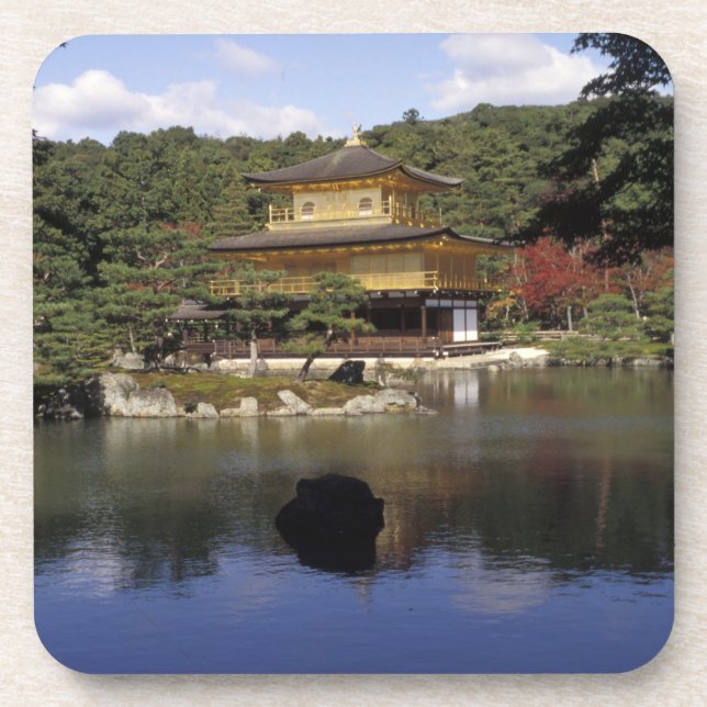 Japan, Kyoto, Golden Pavilion, Zen Temple Coaster (Front)