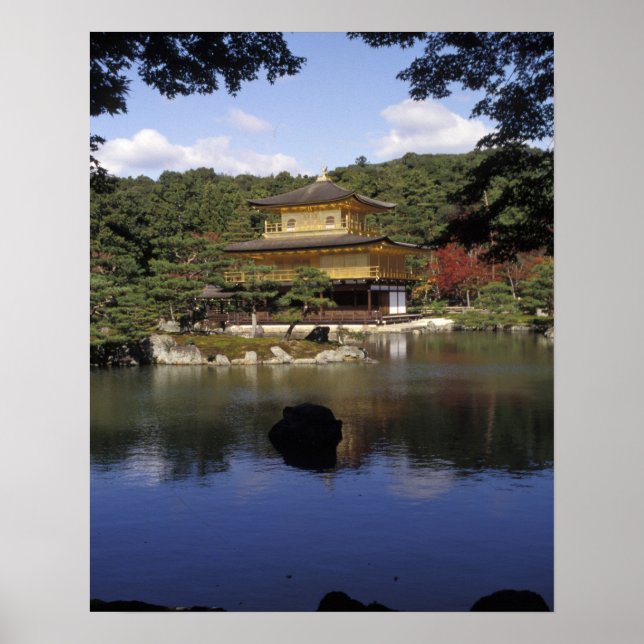 Japan, Kyoto, Golden Pavilion, Zen Temple Poster (Front)
