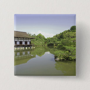 Japan, Kyoto, Japanese Garden of Heian Shrine 2 15 Cm Square Badge