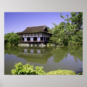 Japan, Kyoto, Japanese Garden of Heian Shrine Poster