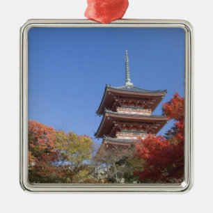 Japan, Kyoto, Pagoda in Autumn colour Metal Tree Decoration