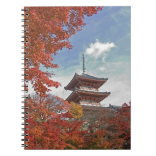 Japan, Kyoto, Pagoda in Autumn colour Notebook