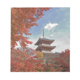 Japan, Kyoto, Pagoda in Autumn colour Notepad