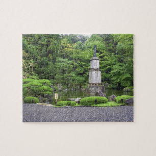 Japan, Kyoto, Scilent Stone Garden Jigsaw Puzzle