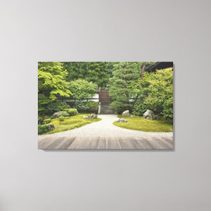 Japan, Kyoto, Sennyuji Temple Garden Canvas Print