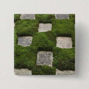 Japan, Kyoto, Tofukuji Temple, Garden 15 Cm Square Badge