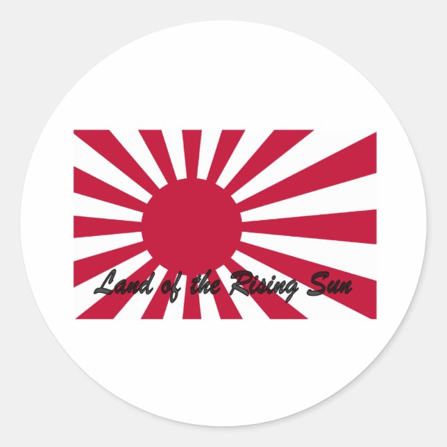 Japan - Land of the Rising sun Classic Round Sticker (Front)