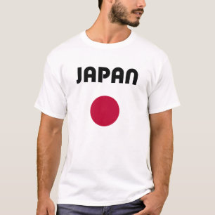 Japan Large Red Dot Light Colour T-Shirt