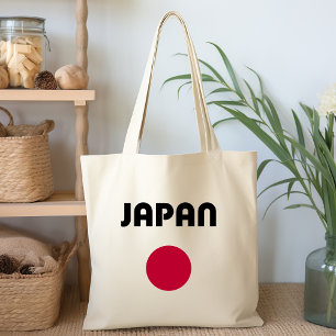 Japan Large Red Dot Light Colour Tote Bag