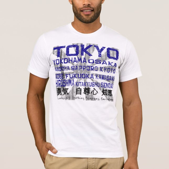 Japan Major Cities T-Shirt (Front)