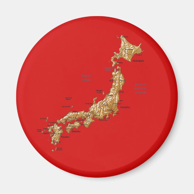 Japan Map Magnet (Front)