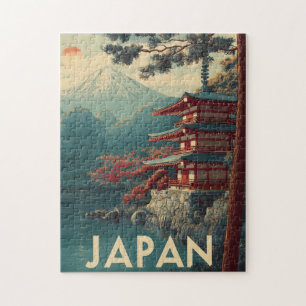 Japan Mount Fuji vintage Jigsaw Puzzle
